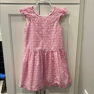 Pink Patterned Kids Dress